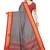 Kimisha Women's Grey Silk Saree With Blouse Piece