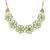 Gold Plated Light Green Flower Kundan Pearl Necklace With Earring Traditional Jewellery Set For Women