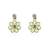 Gold Plated Light Green Flower Kundan Pearl Necklace With Earring Traditional Jewellery Set For Women