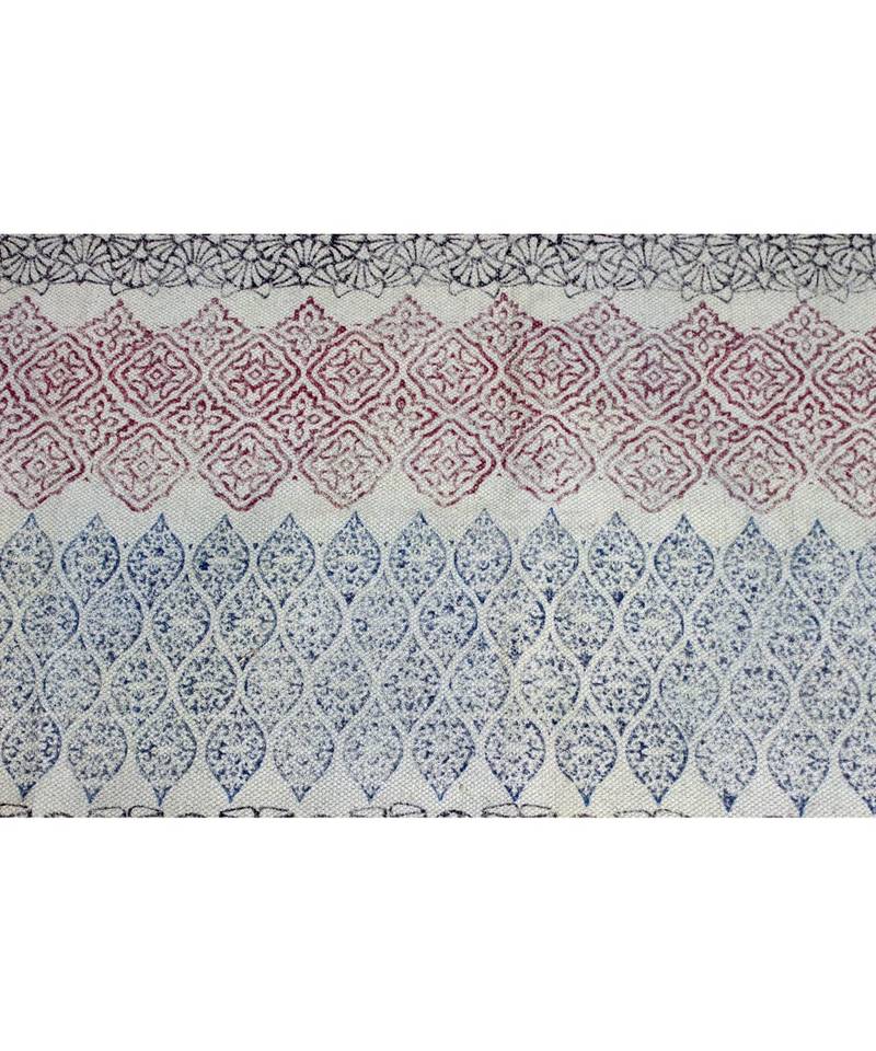 12x18 Ft Outdoor Patio Rug Yoga Garden Rug Hand Block Printed Rug