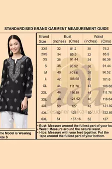 Hand Embroidered Black & Green Cotton Lucknowi Chikankari Women Top