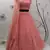 Peach Thread with Sequins embroidered net semi stitched wedding lehenga