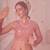 Dusty Pink Thread with Sequins embroidered net semi stitched wedding lehenga