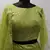 Fluorescent green Thread with Sequins embroidered net semi stitched party lehenga