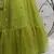 Fluorescent green Thread with Sequins embroidered net semi stitched party lehenga