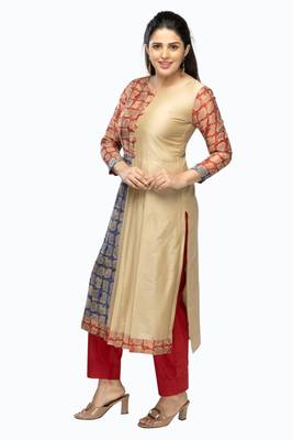 Multicolor hand woven viscose multicolor-kurtis 2