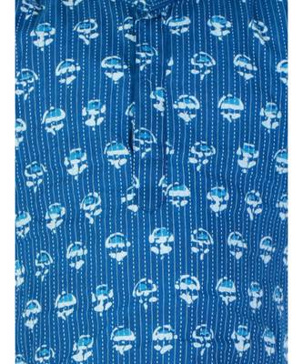 Block Print Cotton Kurta for Boys  Blue 5
