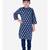 Block Print Cotton Kurta for Girls  Blue