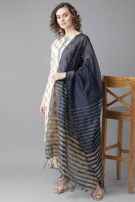 Indo Era Beige Printed Straight Kurta with Palazzo Sets 2