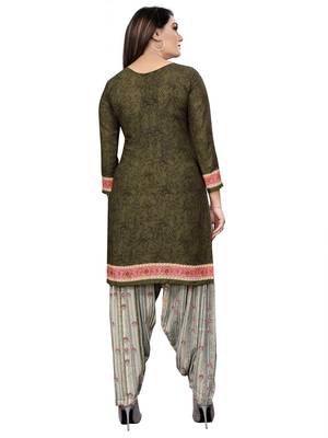 Mehendi printed crepe salwar 2