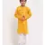 Boys Yellow Printed Cotton Kurta