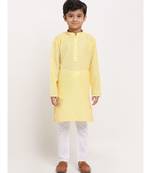 Boys Yellow Cotton Kurta
