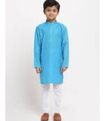 Boys Blue Cotton Kurta