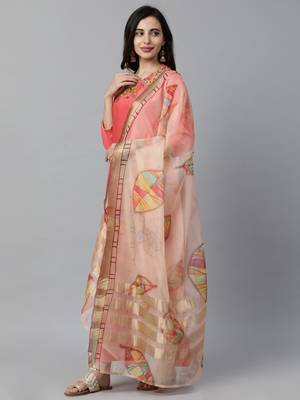 Indo Era Red Embroidered Straight Kurta Palazzo with Dupatta Set 4