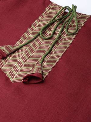 Indo Era Magenta Solid Straight Kurta with Palazzo Sets 5