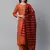 Indo Era Orange Solid Straight Kurta Palazzo with Dupatta Sets