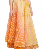 Yellow printed cotton skirts