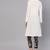 Indo Era White Solid Straight Kurtas