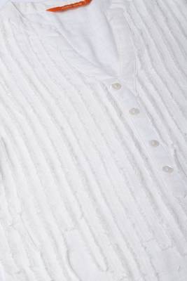 Indo Era White Solid Straight Kurtas 5