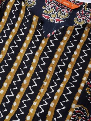 Indo Era Black Printed Anarkali Kurtas 5