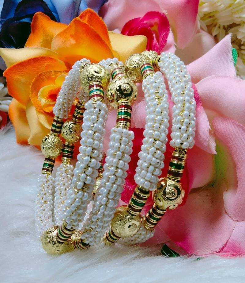 Gorgeous Classic Pearl Studded Moti Traditional Gold Plated PCs