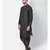 Black Dupion Silk Solid stitched   Kurta & &    dhoti