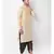 Cream Dupion Silk Solid stitched   Kurta & &    dhoti