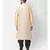 Cream Dupion Silk Solid stitched   Kurta & &    dhoti