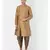 Brown Dupion Silk Solid stitched   Kurta & &    Patiala
