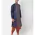 Navy Blue Dupion Silk Printed stitched   Kurta & &    Patiala