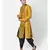 Yellow Dupion Silk Printed stitched   Kurta & &    Patiala