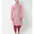 Peach Dupion Silk Printed stitched   Kurta & &    Patiala