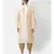 Cream Dupion Silk Printed stitched   Kurta & &    Patiala