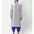 Silver Dupion Silk Printed stitched   Kurta & &    Patiala