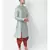 Light Green Dupion Silk Printed stitched   Kurta & &    Patiala