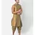 Brown Dupion Silk Printed stitched   Kurta & &    Patiala