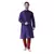 Blue Dupion Silk DEYANN kurta with Churidar set