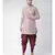 Off White Dupion Silk DEYANN Pathani Kurta and Patiala Set