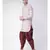 Off White Dupion Silk DEYANN Pathani Kurta and Patiala Set
