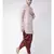 Off White Dupion Silk DEYANN Pathani Kurta and Patiala Set