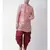 pink Dupion Silk DEYANN Pathani Kurta and Patiala Set