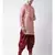 pink Dupion Silk DEYANN Pathani Kurta and Patiala Set