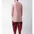 pink Dupion Silk DEYANN Pathani Kurta and Patiala Set