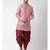 pink Dupion Silk DEYANN Pathani Kurta and Patiala Set
