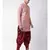 pink Dupion Silk DEYANN Pathani Kurta and Patiala Set