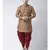 Brown Dupion Silk DEYANN Pathani Kurta and Patiala Set