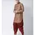 Brown Dupion Silk DEYANN Pathani Kurta and Patiala Set