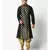 Black Dupion Silk DEYANN Kurta with Patiala set