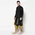 Black Dupion Silk DEYANN Kurta with Patiala set