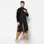 Black Dupion Silk DEYANN Kurta with Patiala set